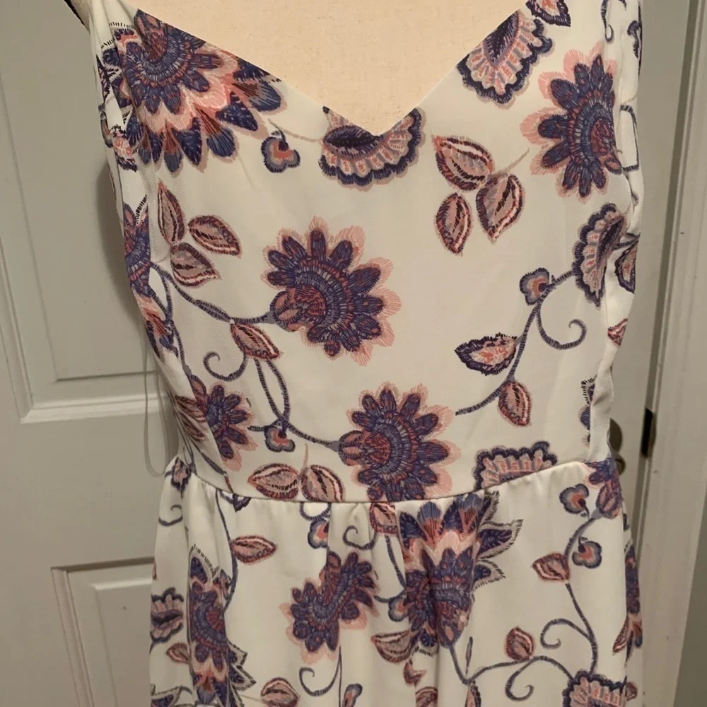 Peach love California woman’s flower print romper - Picture 6 of 10